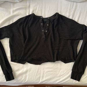 Urban outfitters cropped Henley